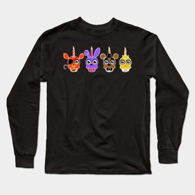 FNAF Cupcakes Long Sleeve T-Shirt by Bat13SJx